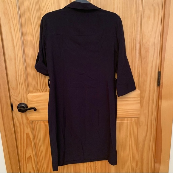 MICHAEL by Michael KORS Navy Blue Zip front Dress - Picture 5 of 8